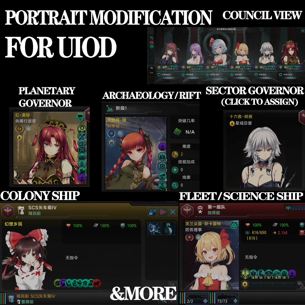 Portrait Modifications for UI Overhaul Dynamic — Stellaris Workshop preview