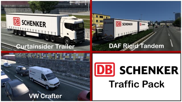 DB Schenker Traffic Pack — Euro Truck Simulator 2 Steam Workshop preview image