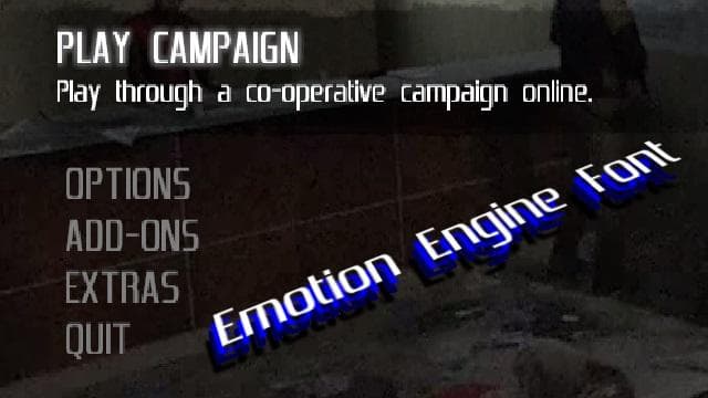 Font Replacement - Emotion Engine — Left 4 Dead 2 Workshop preview