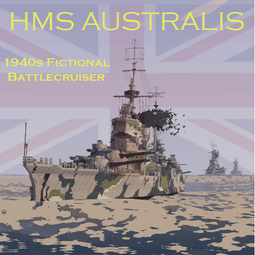 HMS Australis Fictional Battle-Cruiser — Stormworks: Build and Rescue Steam Workshop preview image