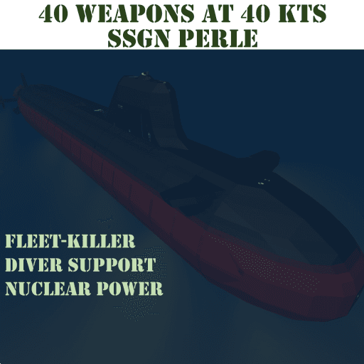 Perle nuclear attack submarine — Stormworks: Build and Rescue Steam Workshop preview image