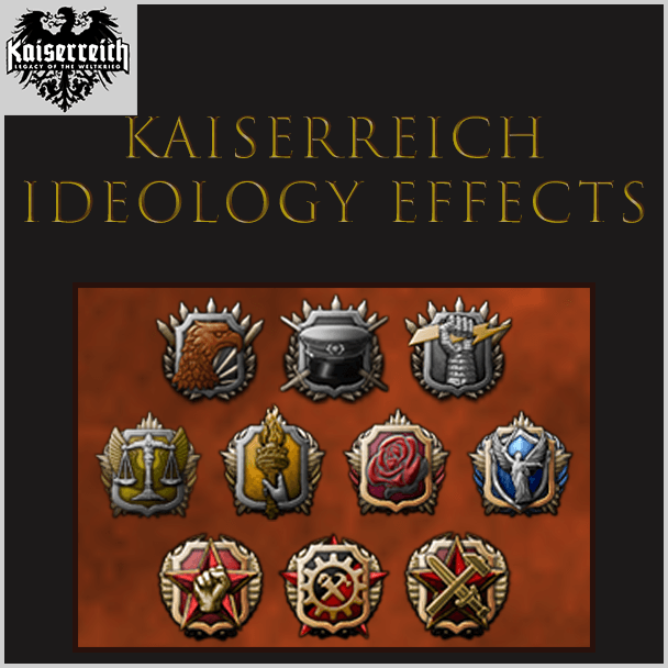 Kaiserreich Ideologies Effect — Hearts of Iron IV Workshop preview
