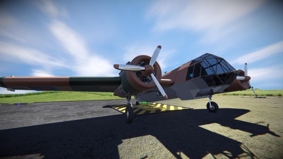 Sinura Rothermere (Bristol Blenheim replica) — Space Engineers Steam Workshop preview image