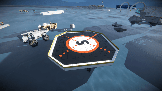 SSC base landing platform — Space Engineers Workshop preview