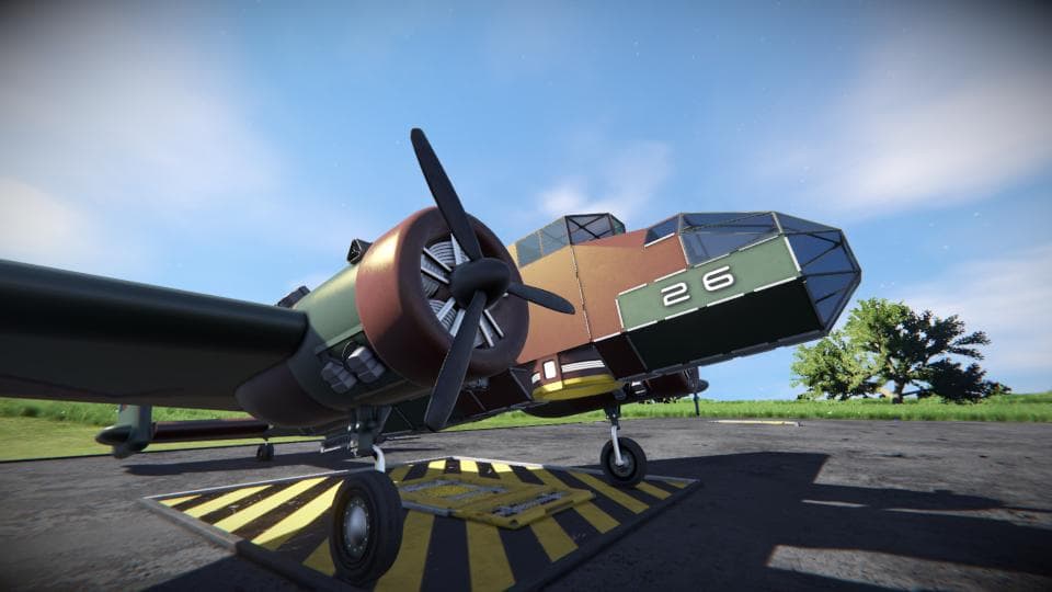 Sinura Clarendon (Handley-Page Hampden replica) — Space Engineers Workshop preview