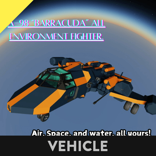 A-98 All Environment Fighter. (Air-Space-Water) — Stormworks: Build and Rescue Steam Workshop preview image