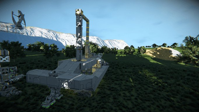 Survival Mining Plattform — Space Engineers Workshop preview