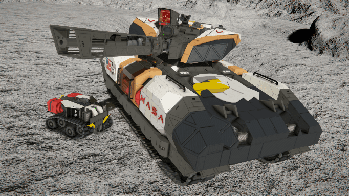 Moon Rock Dislodgement Vehicle — Space Engineers Steam Workshop preview image