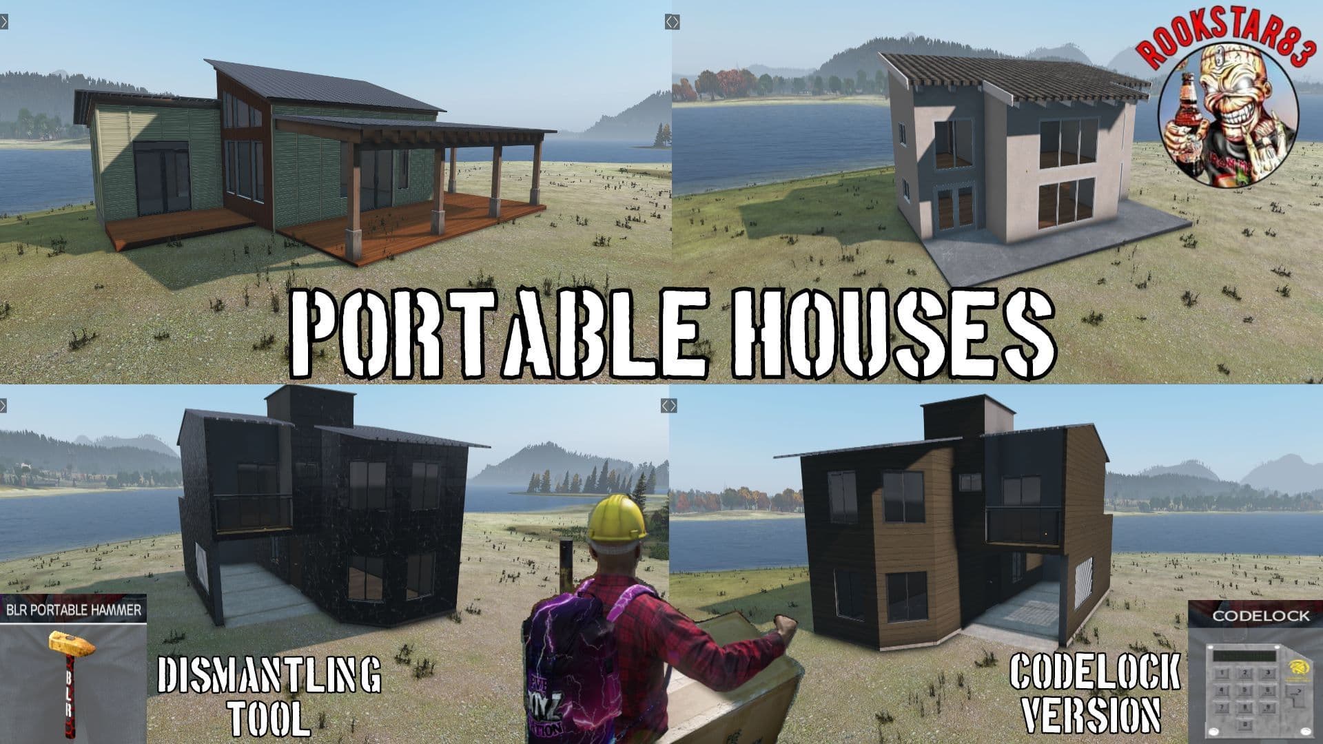 Portable Houses (codelock version) — DayZ Steam Workshop preview image