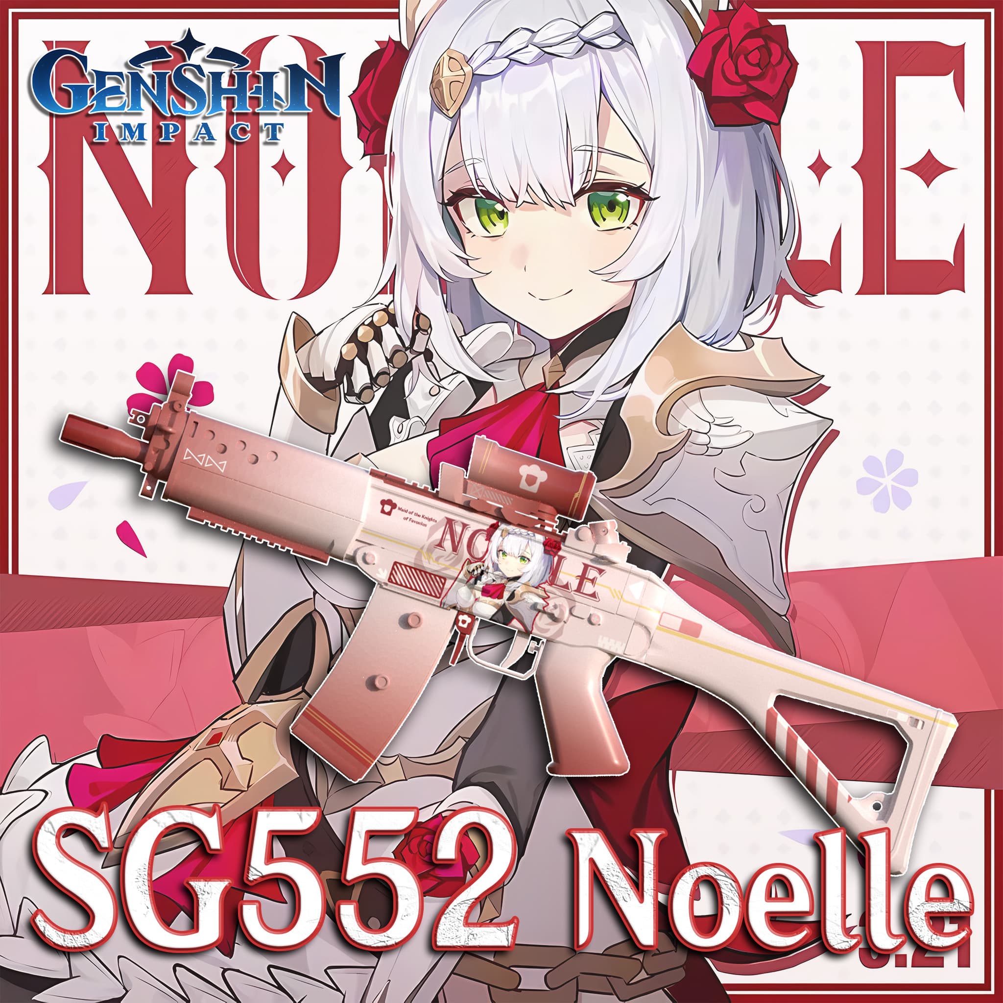 【原神Genshin impact】SG552 Noelle Glow / SG552 诺艾尔 夜光 — Left 4 Dead 2 Workshop preview