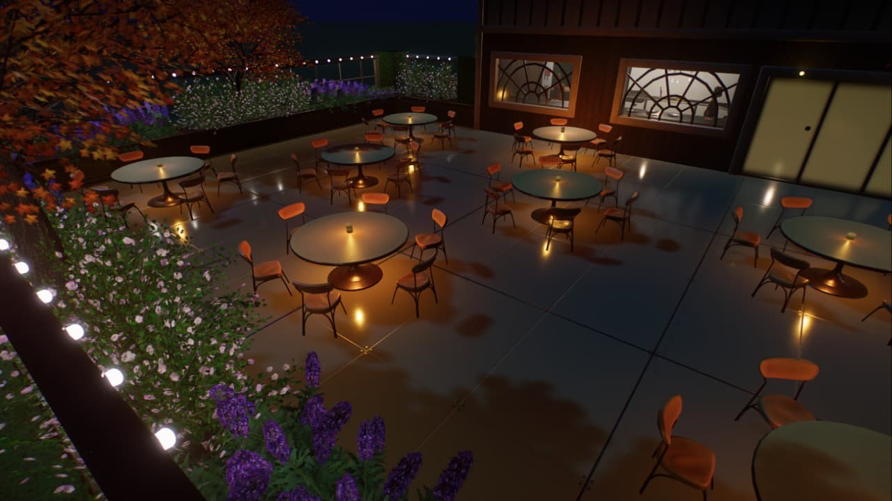 Modern Wood restaurant — Planet Zoo Steam Workshop preview image