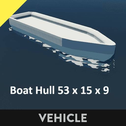 Boat Hull 53 x 15 x 9 — Stormworks: Build and Rescue Workshop preview