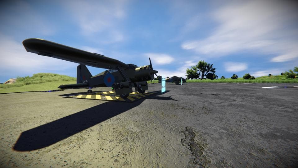Sinura Leonidas (Westland Lysander replica) — Space Engineers Steam Workshop preview image