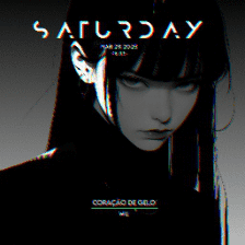 Dark Girl | Clock | Audio Responsive | 4K — Wallpaper Engine Workshop preview