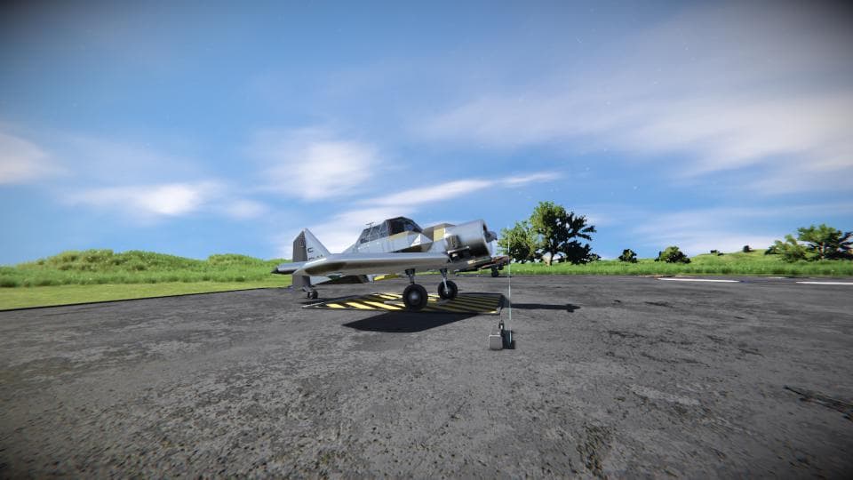 Sinura T-160 Floridian (North American T-6 Texan replica) — Space Engineers Steam Workshop preview image