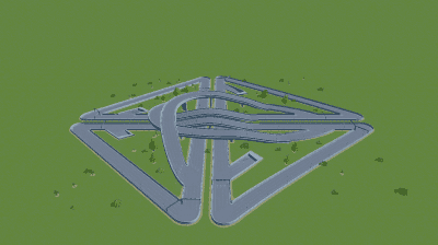 Motorway interchange 3 — Cities: Skylines Steam Workshop preview image