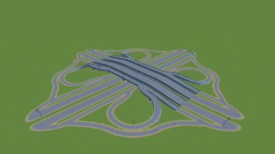 Motorway interchange 12 — Cities: Skylines Workshop preview