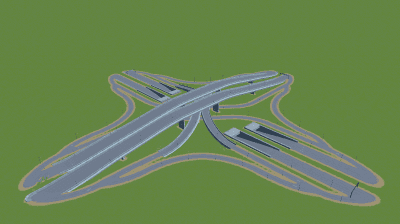 Motorway interchange 15 — Cities: Skylines Workshop preview