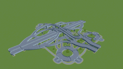 Motorway interchange 18 — Cities: Skylines Workshop preview