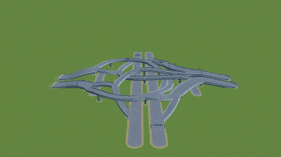 Motorway interchange 19 — Cities: Skylines Steam Workshop preview image
