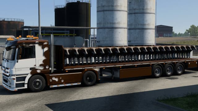 Flatbed with Cows — Euro Truck Simulator 2 Workshop preview