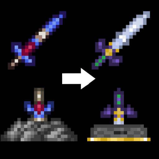 Master Sword Over Enchanted Sword — Terraria Steam Workshop preview image