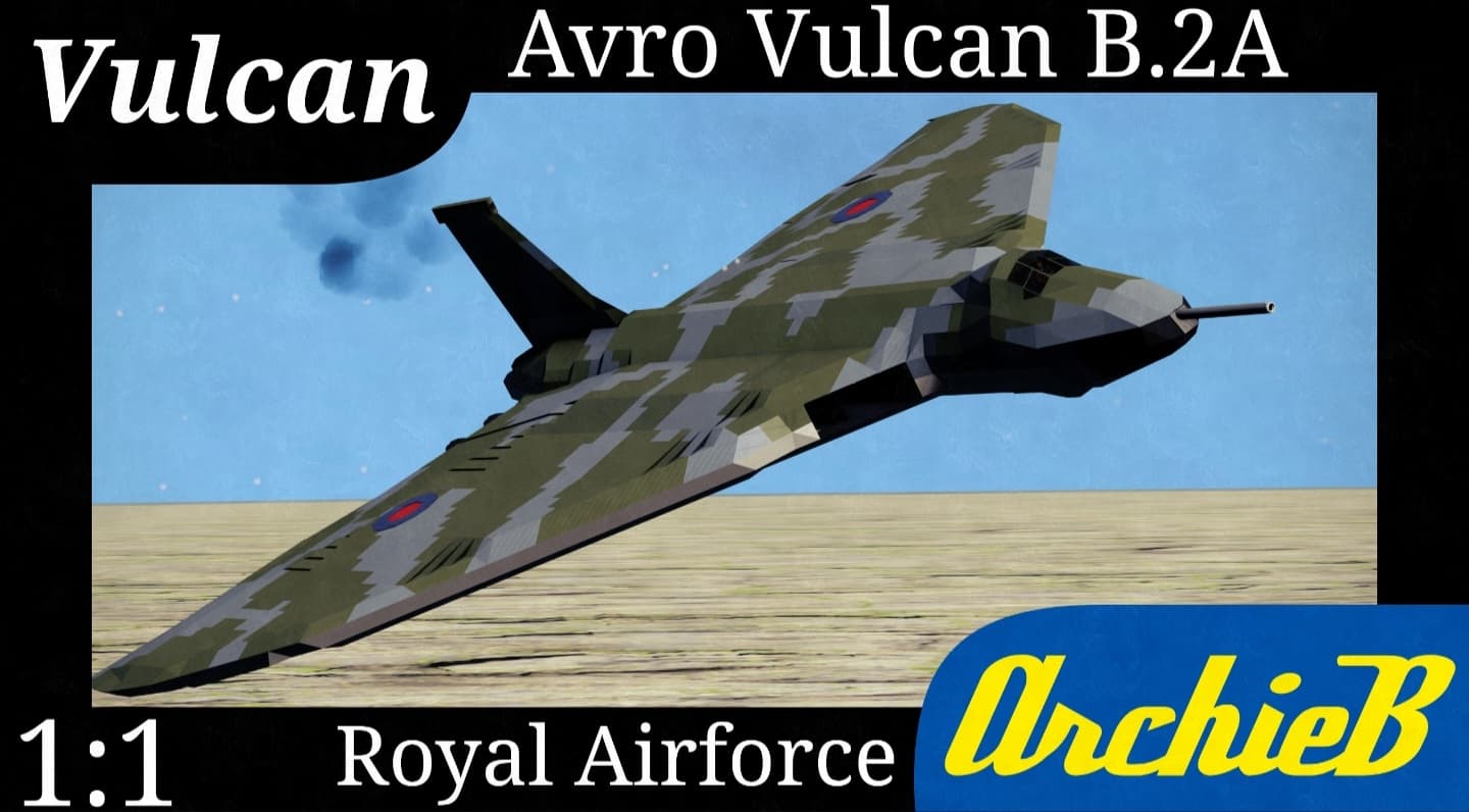 Avro Vulcan B.2A 1:1 Scale Replica — Space Engineers Workshop preview