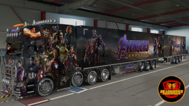 Pack Skin Scania Avengers ENDGAME — Euro Truck Simulator 2 Workshop preview