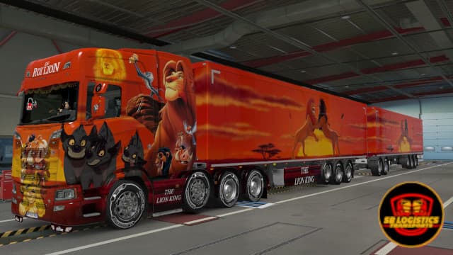 Skin Truck Scania Trailers The Lion King — Euro Truck Simulator 2 Workshop preview