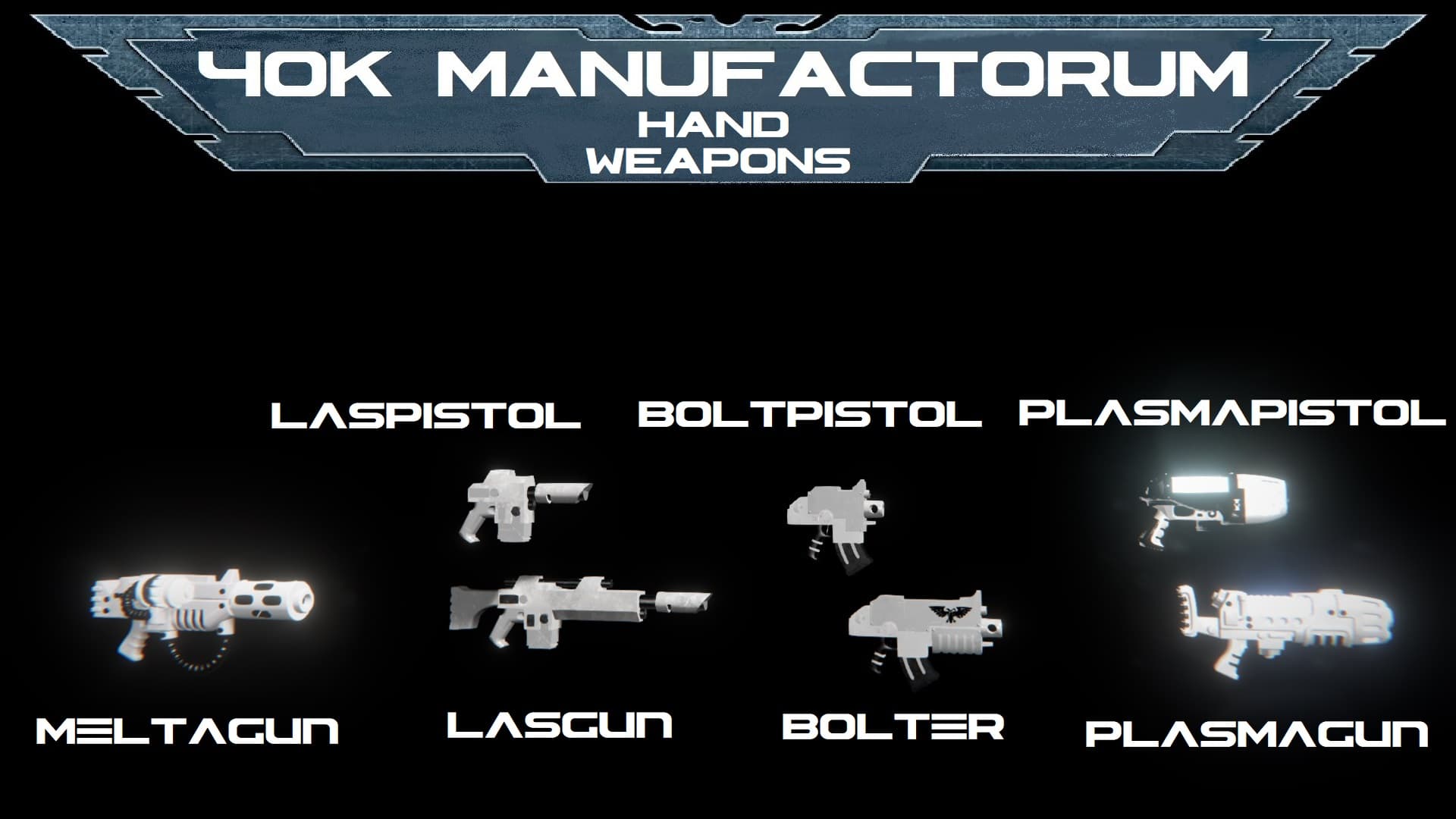 Hand Weapons | 40k Manufactorum — Space Engineers Workshop preview