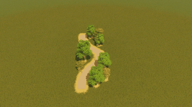 3 x 8 Path with Trees — Cities: Skylines Workshop preview