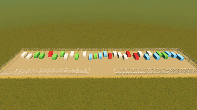 16 x 4 industrial Parking Yard — Cities: Skylines Workshop preview