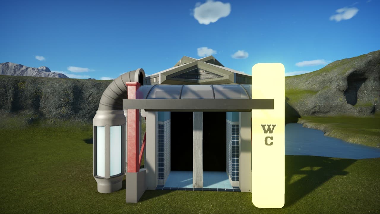 科幻厕所 — Planet Coaster Steam Workshop preview image