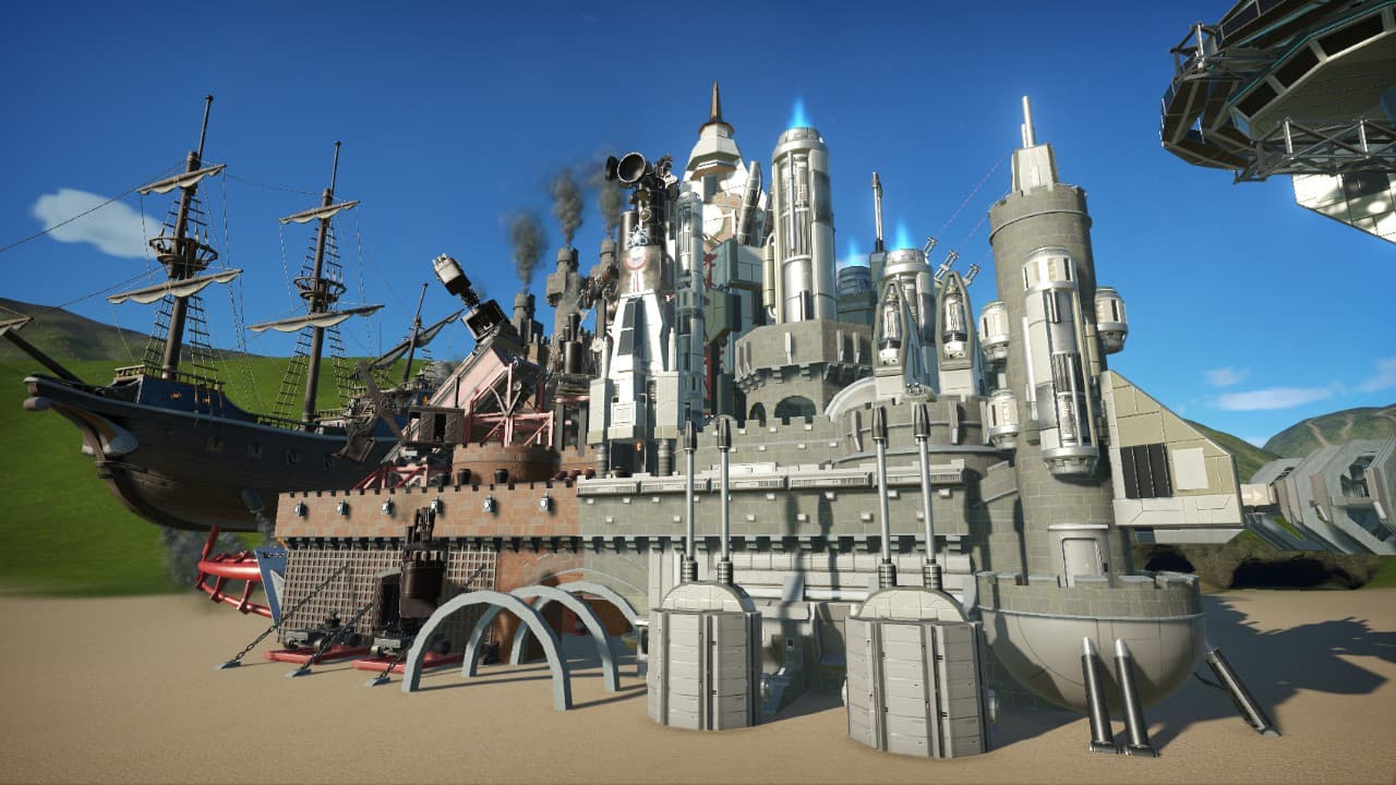 蒸汽科幻城 — Planet Coaster Workshop preview