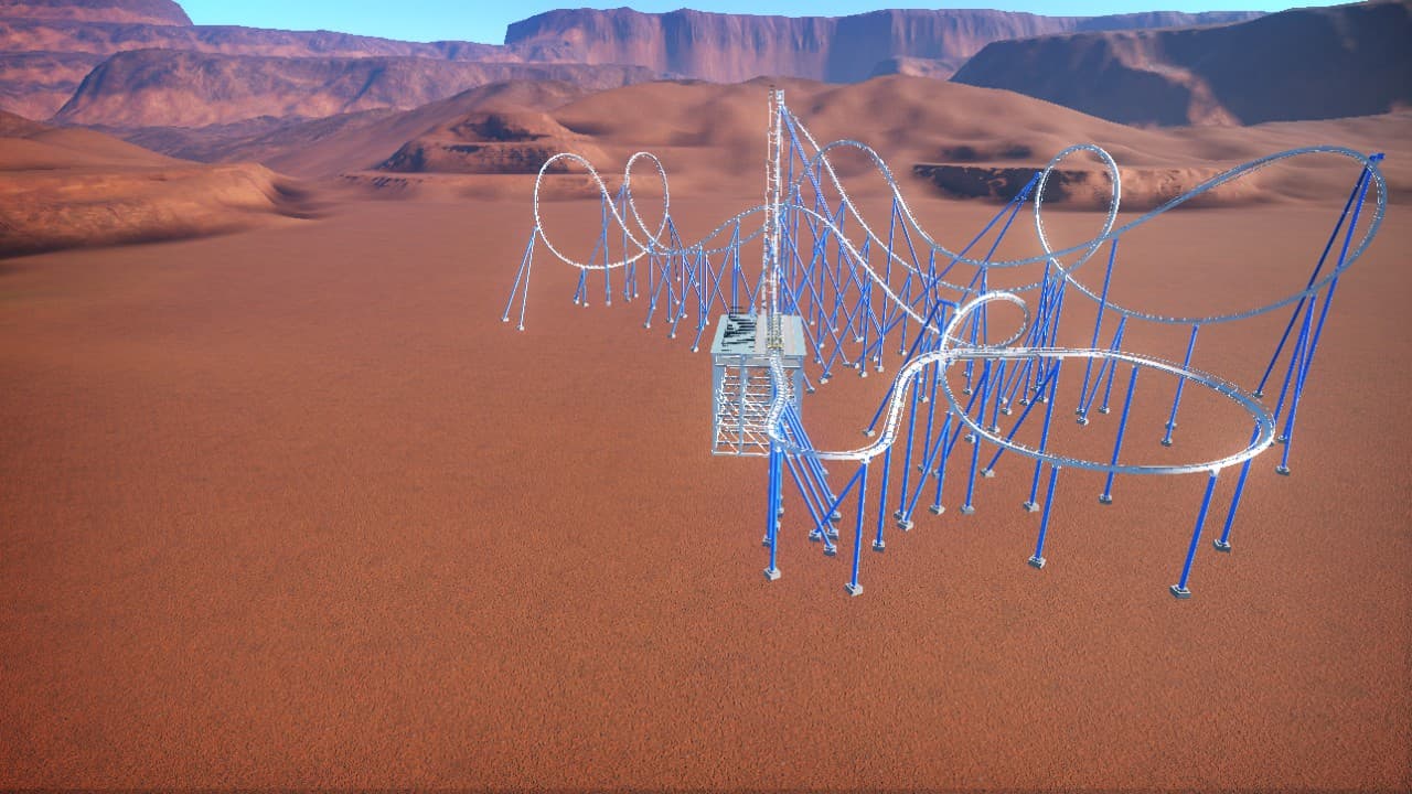 Non-Inverted Afterburn — Planet Coaster Workshop preview