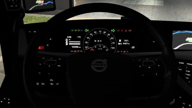 White Dashboard for Volvo FH4, FH5, FH6 — Euro Truck Simulator 2 Steam Workshop preview image