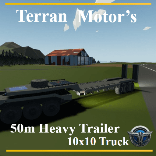 10x10 50m Heavy Trailer — Stormworks: Build and Rescue Steam Workshop preview image