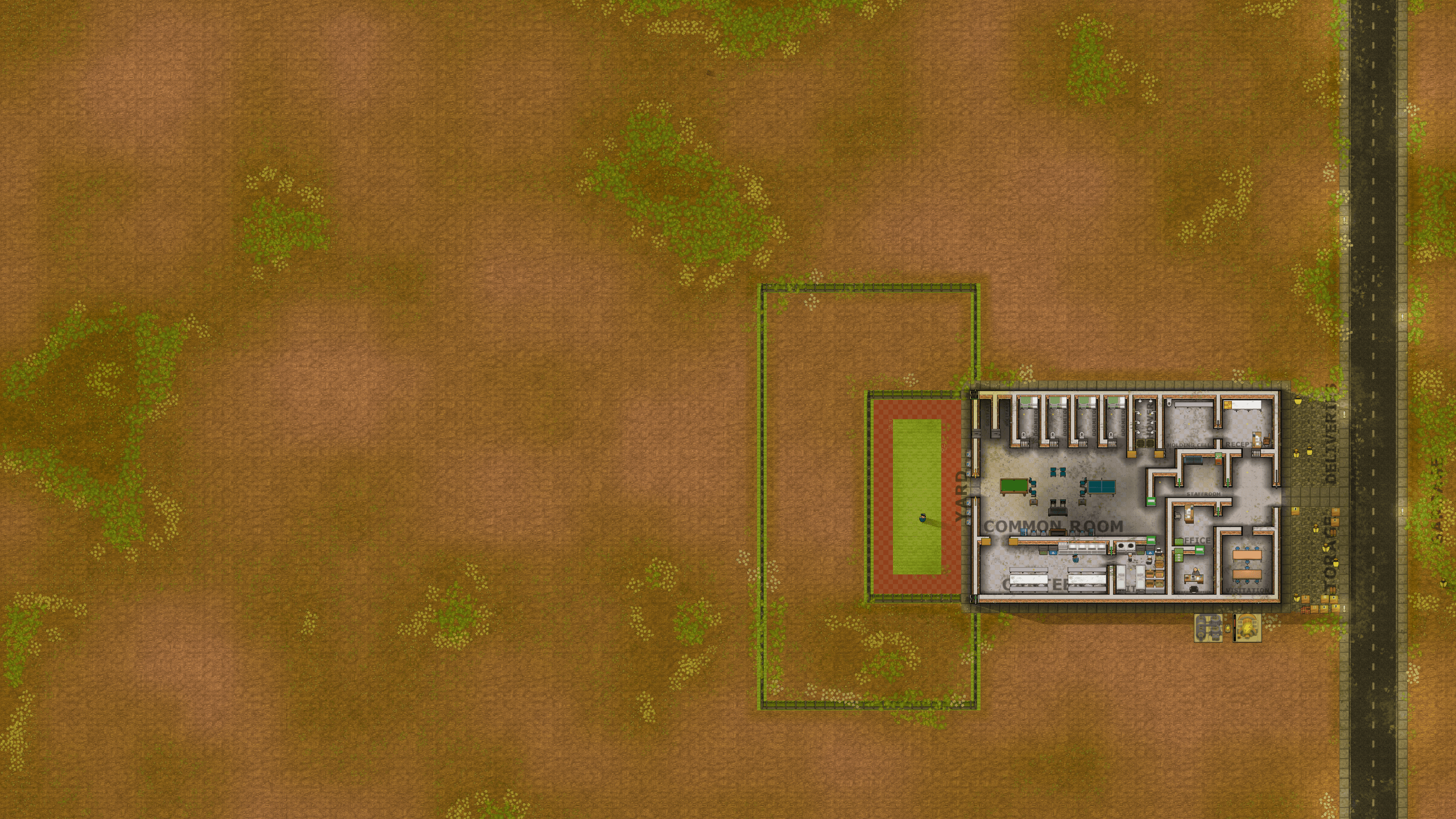 Prison Built under 40k Credits — Prison Architect Workshop preview