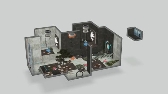 Overgrown red fizzler 5 — Portal 2 Steam Workshop preview image