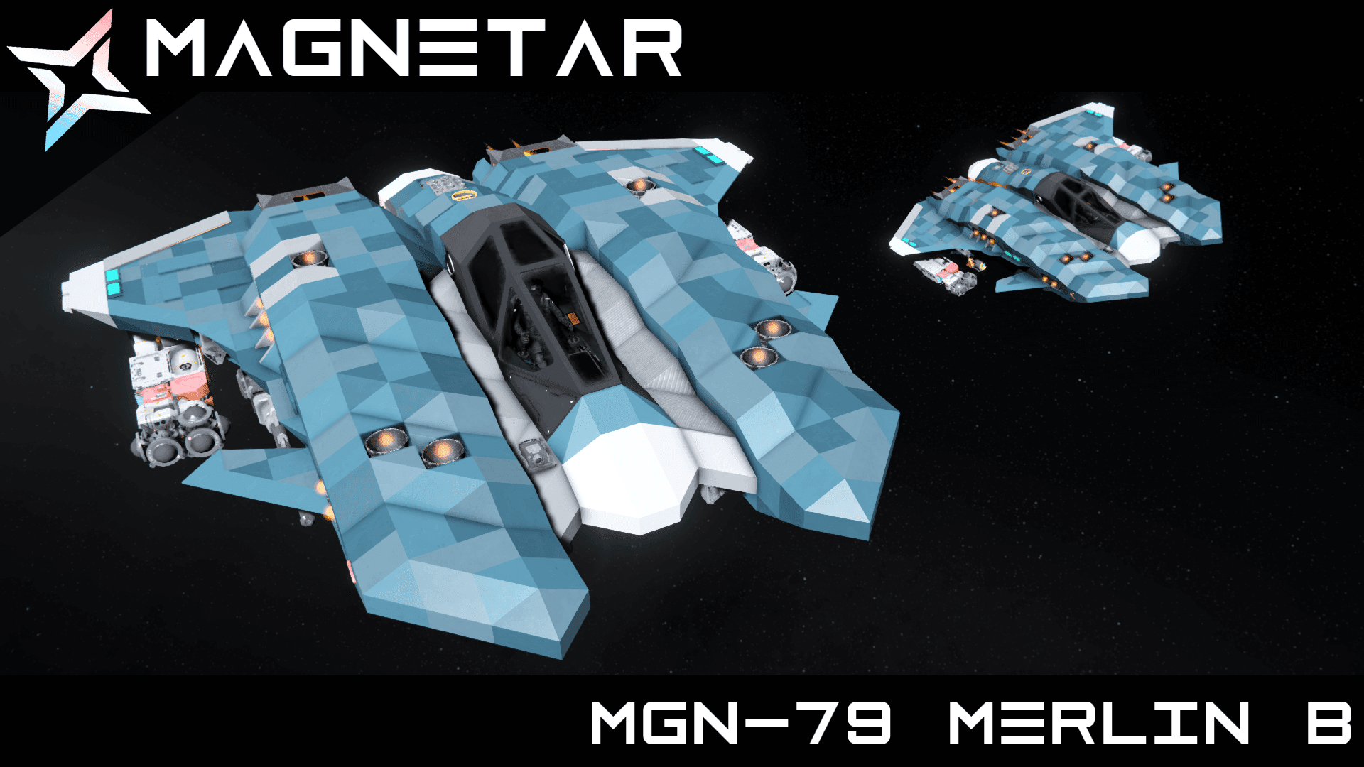 [MTF] Merlin B Multirole Fighter (MRF) — Space Engineers Workshop preview
