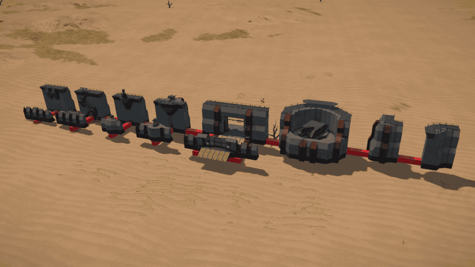 Modular Compound Wall Segments — Space Engineers Steam Workshop preview image
