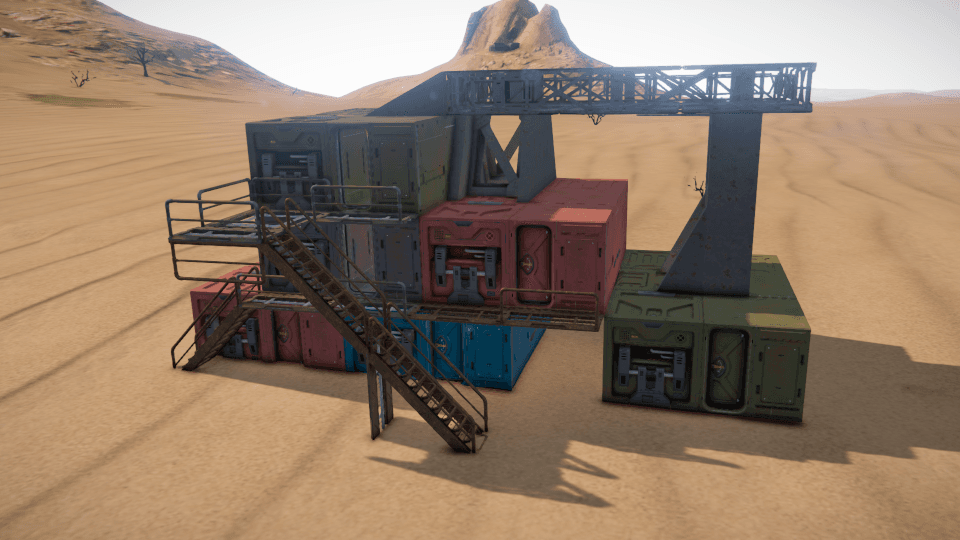Container Housing Medium 1 — Space Engineers Workshop preview