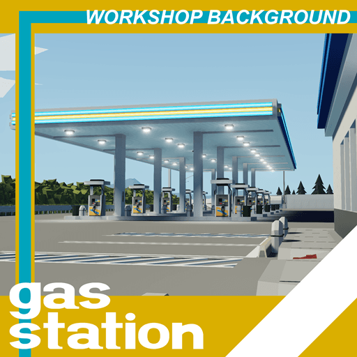 Gas Station Workshop Background — Stormworks: Build and Rescue Steam Workshop preview image