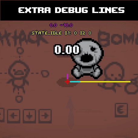 Extra Debug Lines [REPENTOGON] — The Binding of Isaac: Rebirth Workshop preview