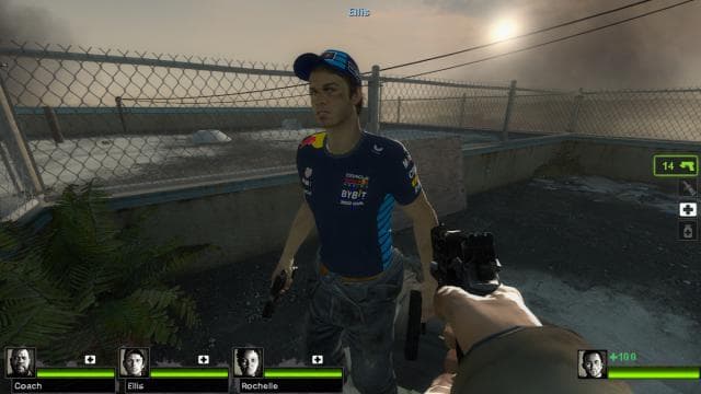 Ellis Red BUll Racing Cap and Shirt — Left 4 Dead 2 Workshop preview