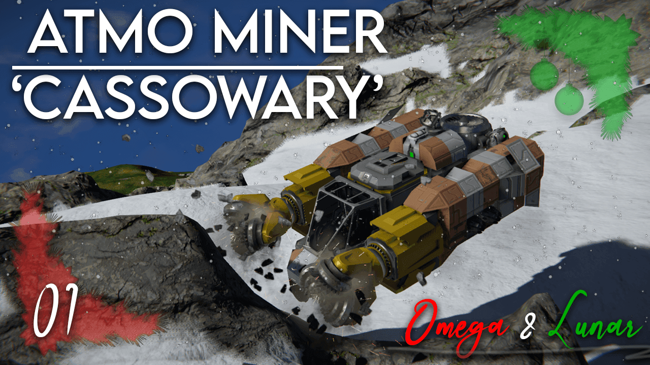 Day 1 - 'Cassowary' - Atmo Miner (NO DLC) — Space Engineers Steam Workshop preview image