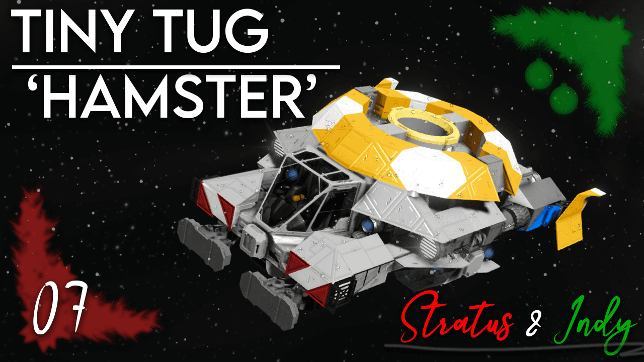 Day 7 - 'Hamster' - Tiny Tug (NO DLC) — Space Engineers Steam Workshop preview image