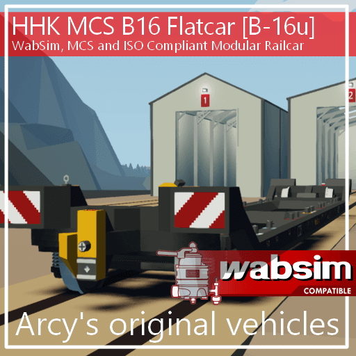 HHK MCS B-16u Flatcar [Wabsim ver] — Stormworks: Build and Rescue Steam Workshop preview image