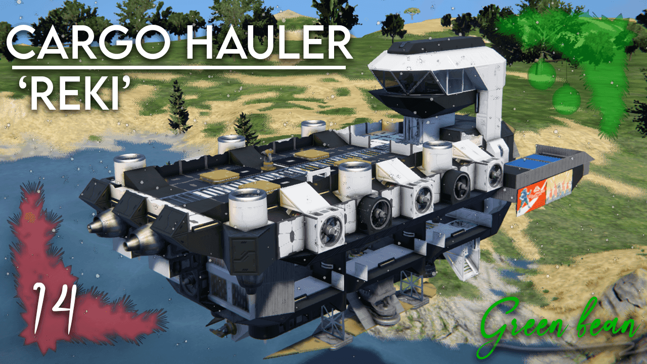 Day 14 - 'Reki' - Cargo Hauler (NO DLC) — Space Engineers Steam Workshop preview image
