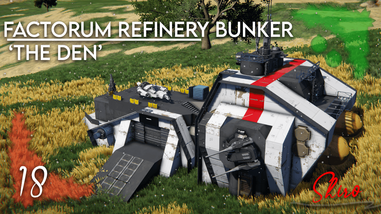Day 18 - 'The Den' - Factorum Refinery Bunker (NO DLC) — Space Engineers Steam Workshop preview image